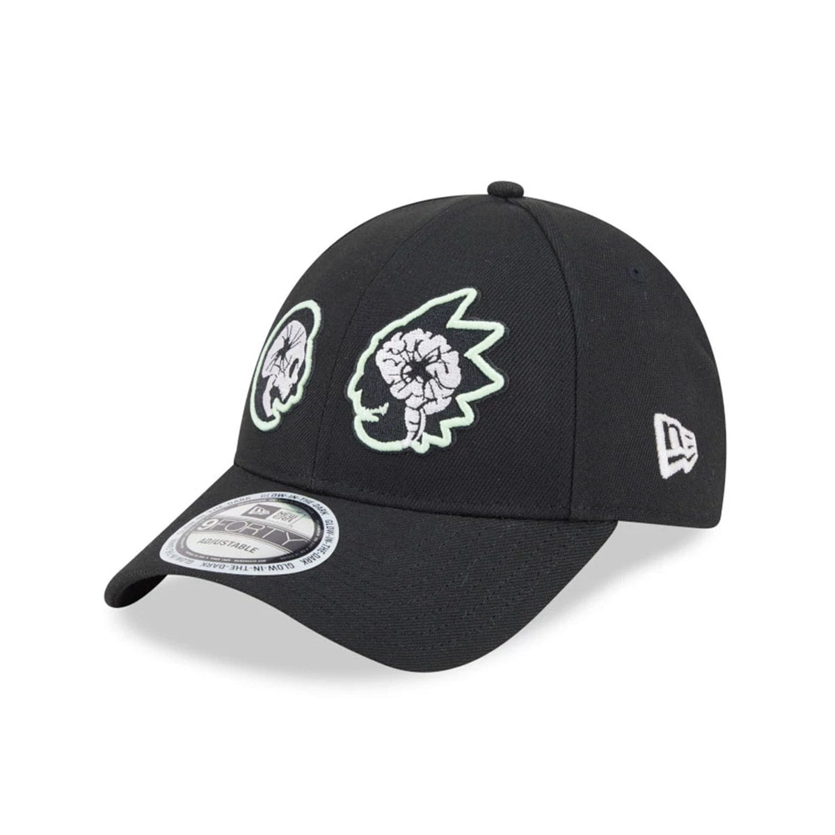 Rick And Morty Glow In The Dark Black 9FORTY Adjustable Cap-zelvios