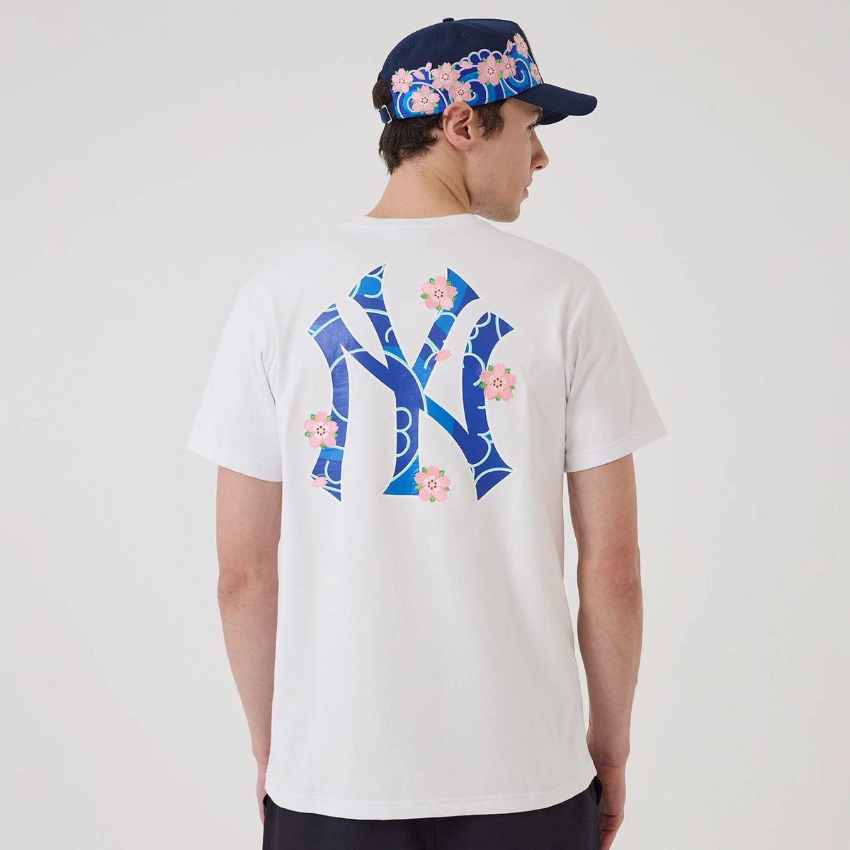 New York Yankees MLB Sakura White T-Shirt-zelvios