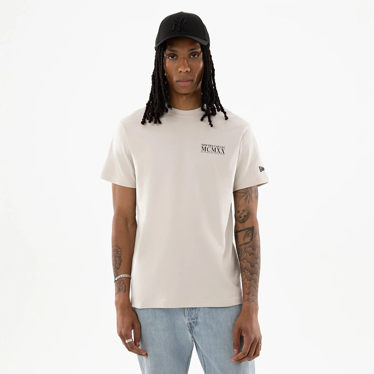 New Era Heritage Cream T-Shirt-zelvios