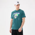 New Era SK8 Graphic Dark Green T-Shirt-zelvios