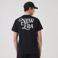 New Era Script Graphic Black T-Shirt-zelvios