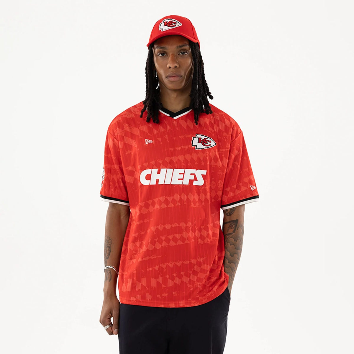 Kansas City Chiefs NFL Red Soccer Jersey-zelvios