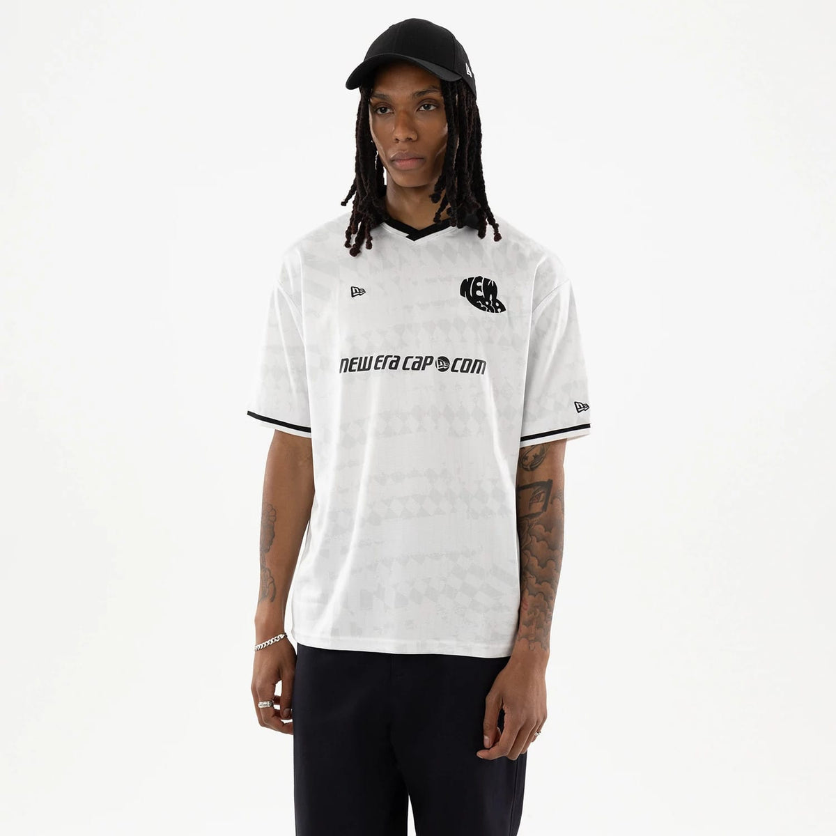 New Era White Soccer Jersey-zelvios