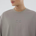 New Era NEC Logo Beige Oversized T-Shirt-zelvios