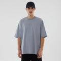 New Era NEC Logo Grey Oversized T-Shirt-zelvios