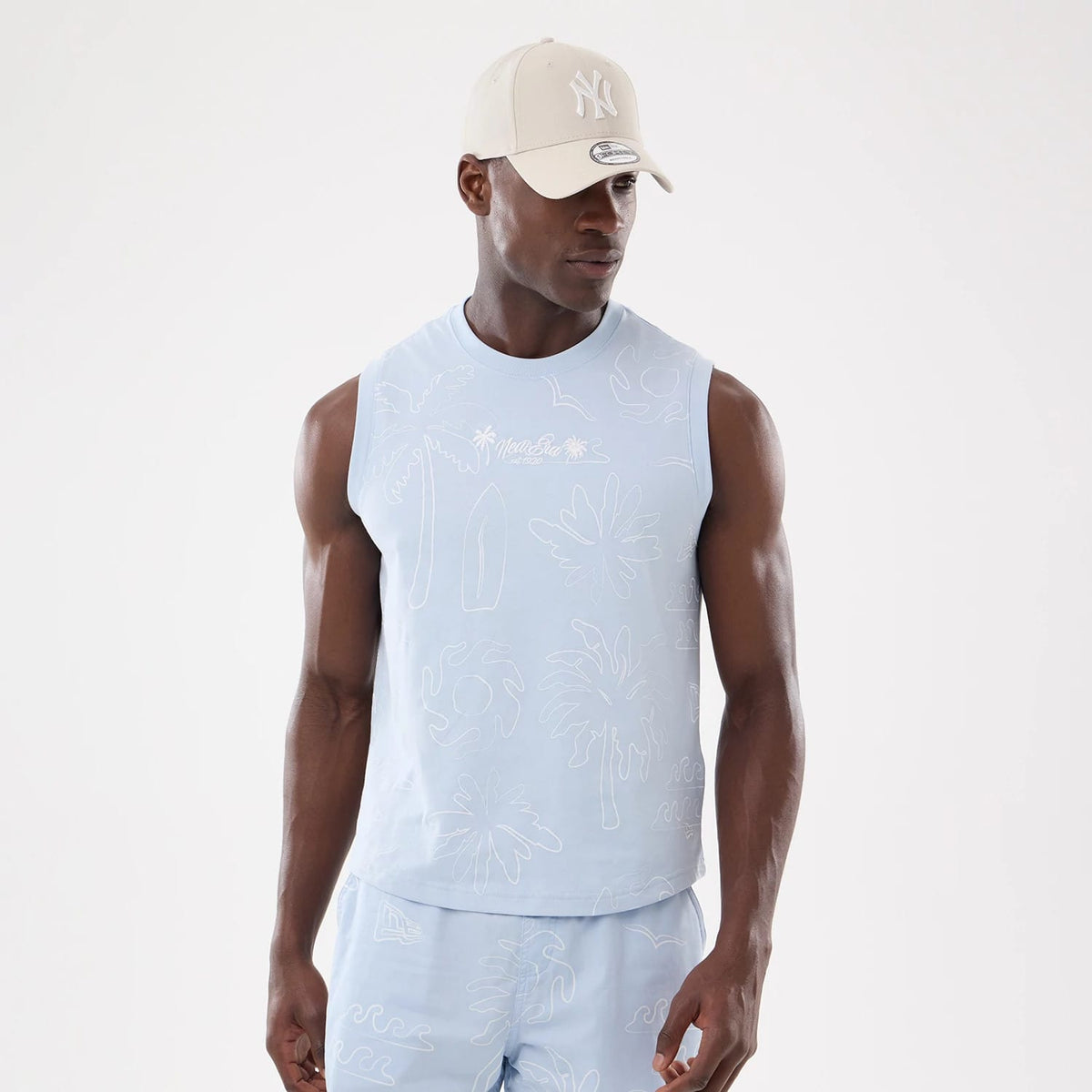 New Era Resort Blue Tank Top-zelvios