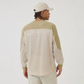 New Era NEC Logo Beige Long Sleeve Jersey-zelvios