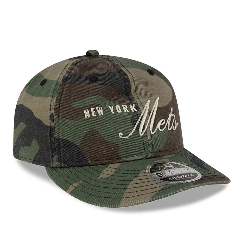 New York Mets Thisisneverthat X MLB Woodland Camo Retro Crown 9FIFTY Cap-zelvios