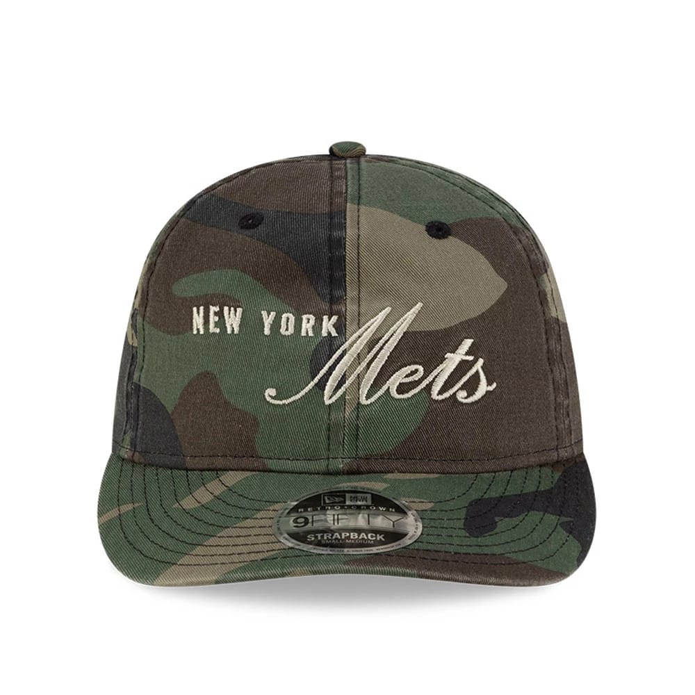 New York Mets Thisisneverthat X MLB Woodland Camo Retro Crown 9FIFTY Cap-zelvios