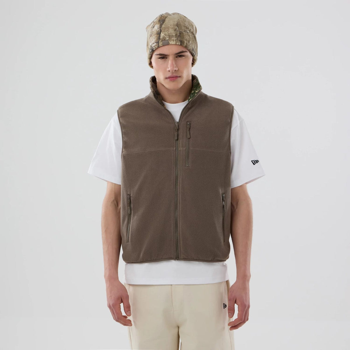 Thisisneverthat X New Era Revolution Fleece Real Tree Vest-zelvios