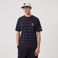 New York Yankees MLB Border Navy Oversized T-Shirt-zelvios