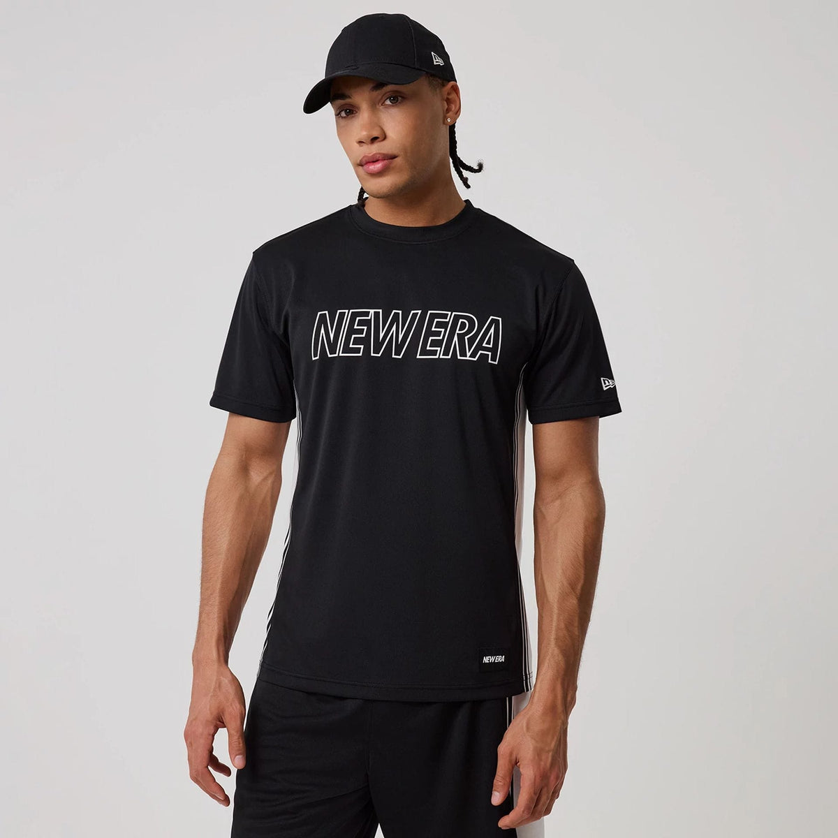 New Era Mesh Black T-Shirt-zelvios
