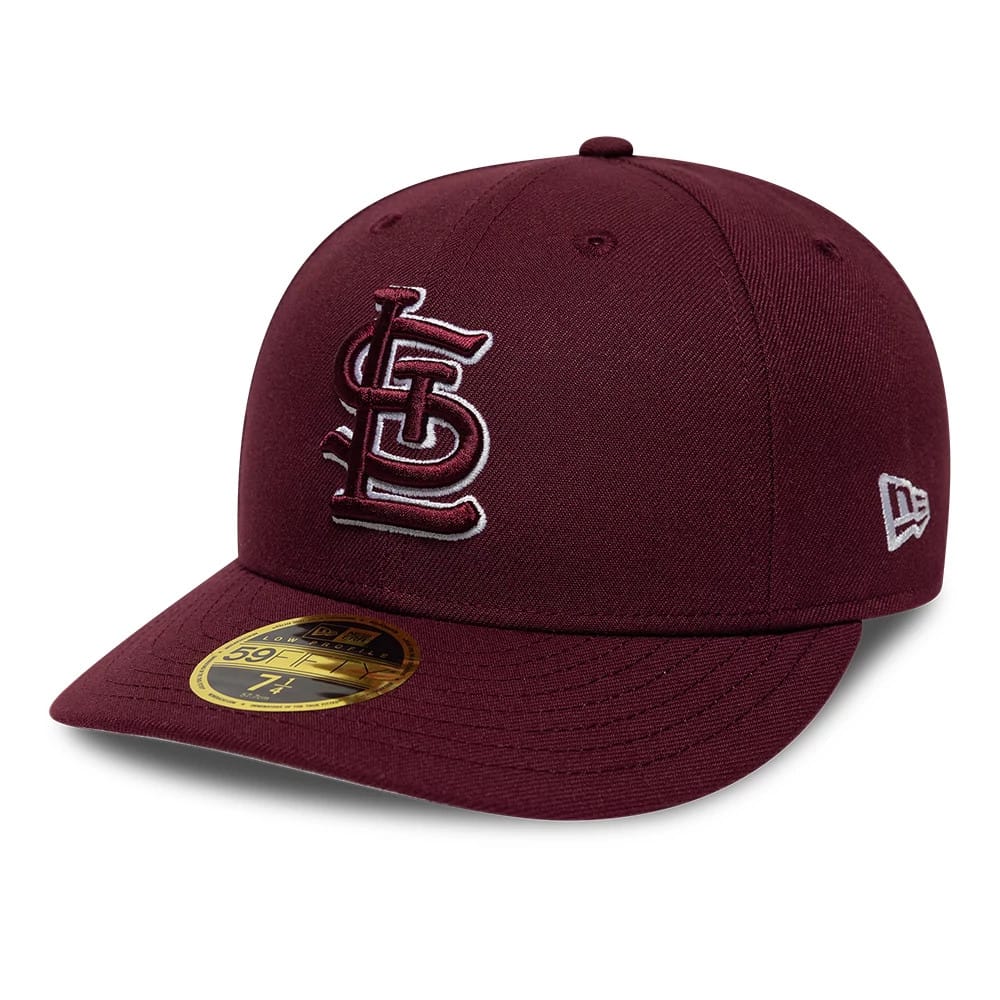 St. Louis Cardinals MLB College Varsity Dark Red Low Profile 59FIFTY Fitted Cap-zelvios