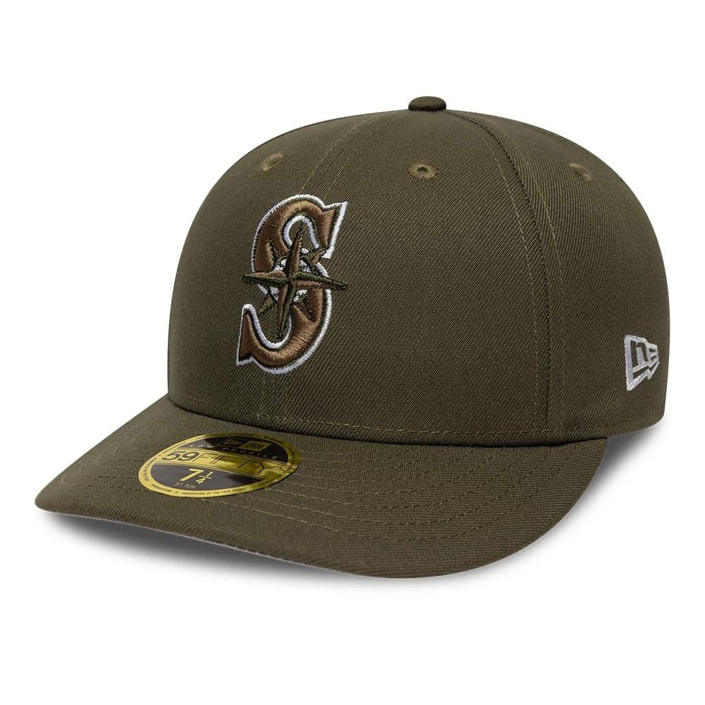Seattle Mariners MLB College Varsity Dark Green Low Profile 59FIFTY Fitted Cap-zelvios