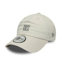 New Era Square Logo Cream Casual Classic Adjustable Cap-zelvios
