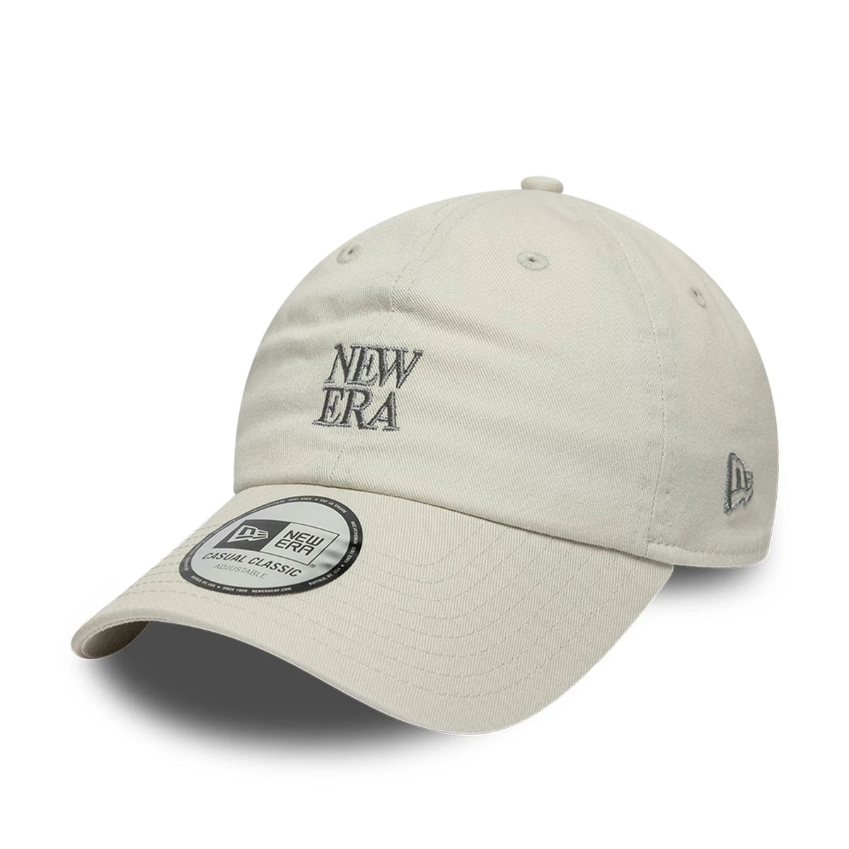 New Era Square Logo Cream Casual Classic Adjustable Cap-zelvios
