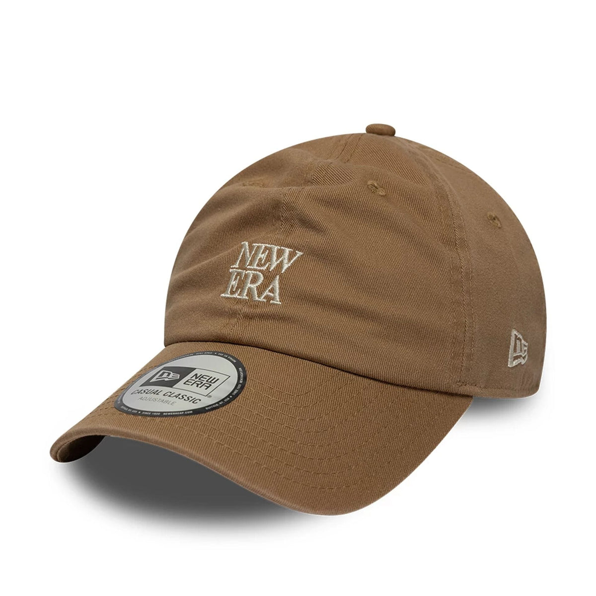 New Era Square Logo Dark Beige Casual Classic Adjustable Cap-zelvios