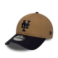 New York Mets MLB Beige 9FORTY Unstructured Adjustable Cap-zelvios