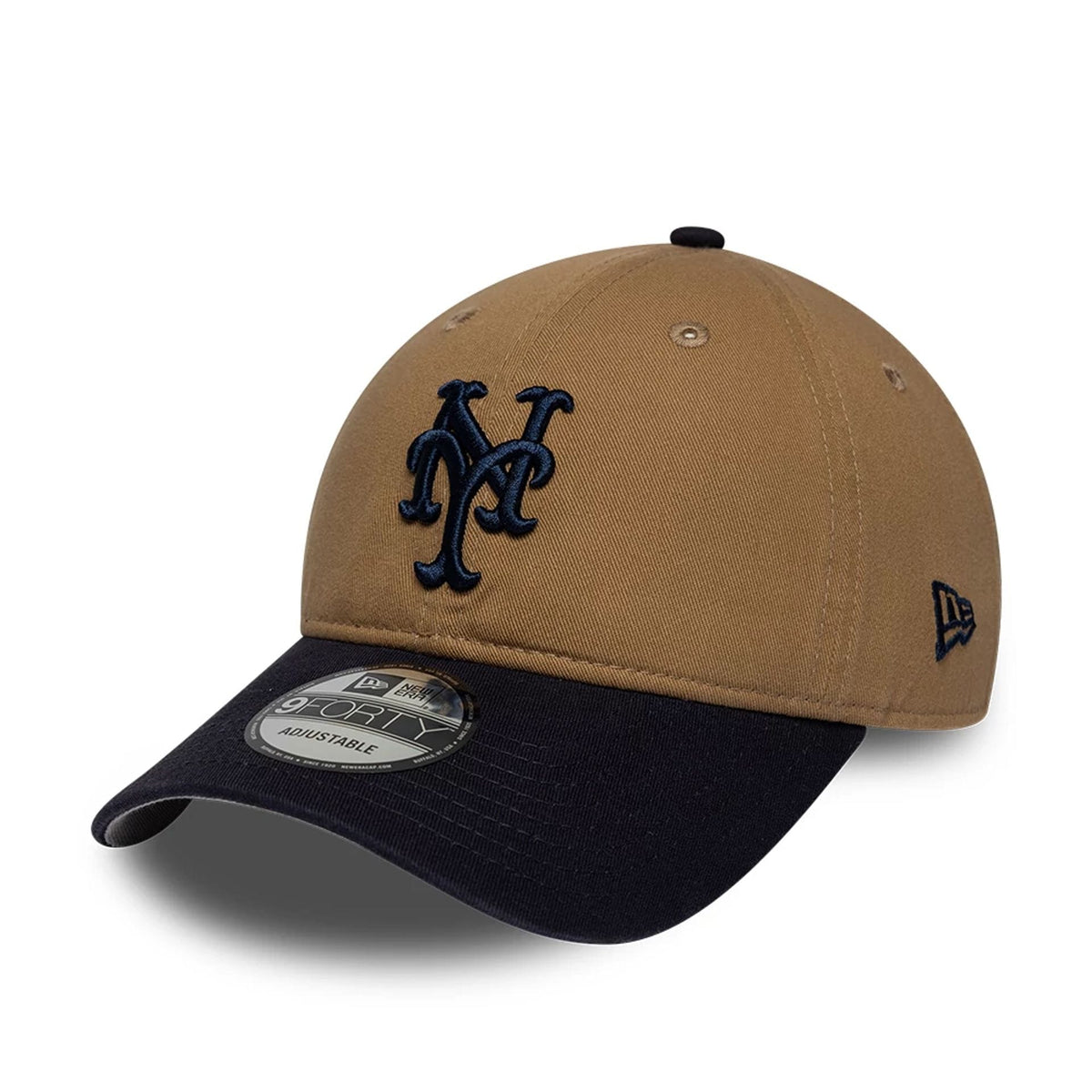 New York Mets MLB Beige 9FORTY Unstructured Adjustable Cap-zelvios