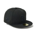 San Diego Padres MLB Black 59FIFTY Fitted Cap-zelvios