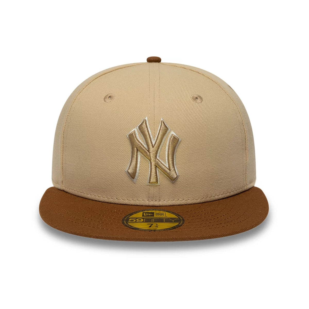 New York Yankees MLB Mocha Mousse Light Beige 59FIFTY Fitted Cap-zelvios