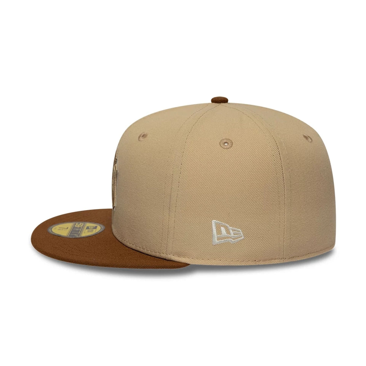 New York Yankees MLB Mocha Mousse Light Beige 59FIFTY Fitted Cap-zelvios