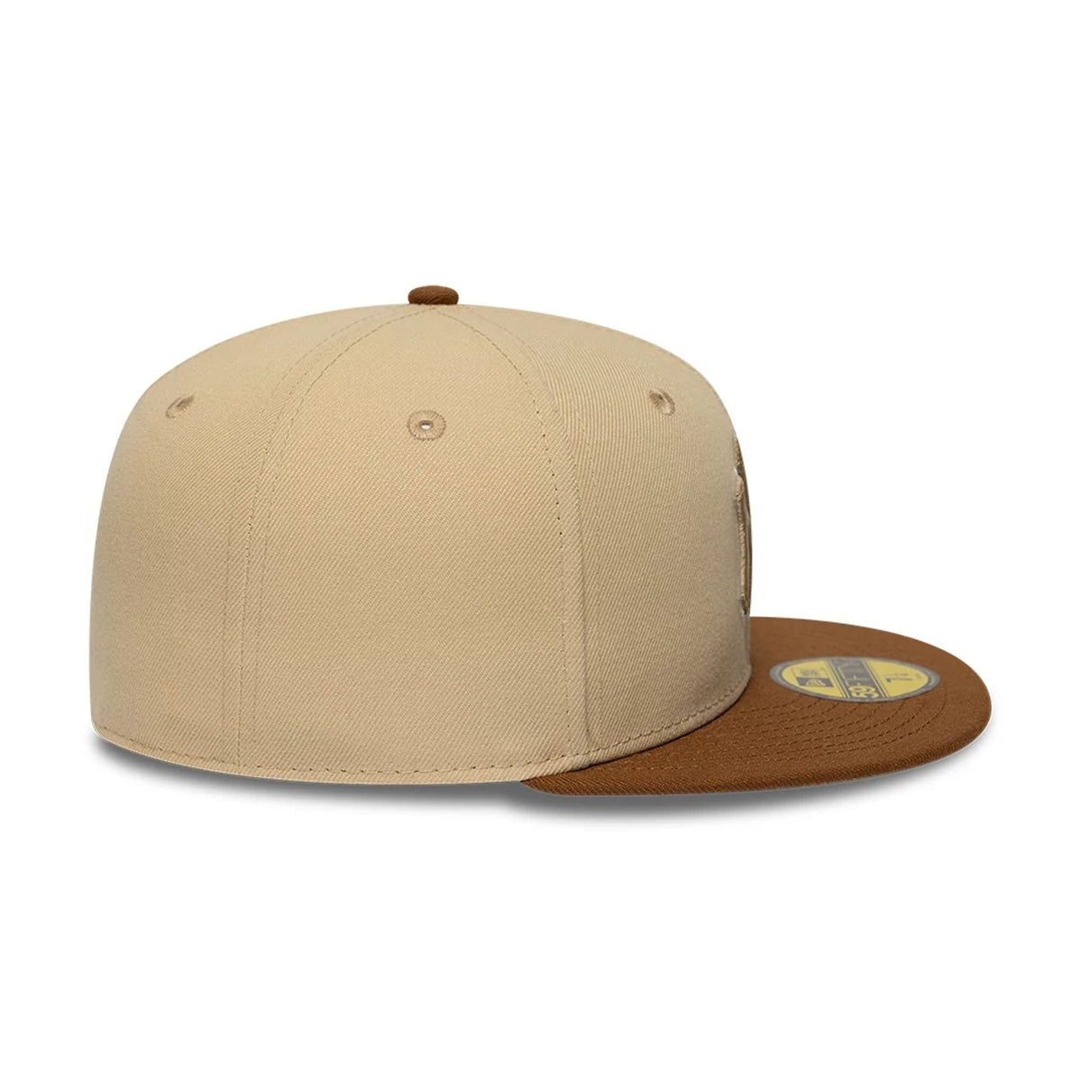 New York Yankees MLB Mocha Mousse Light Beige 59FIFTY Fitted Cap-zelvios