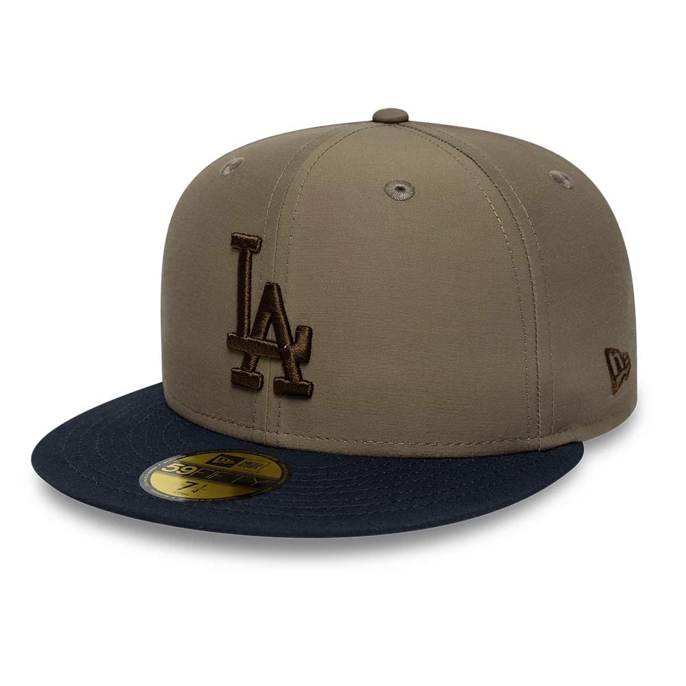 LA Dodgers MLB Grosgrain Green 59FIFTY Fitted Cap-zelvios