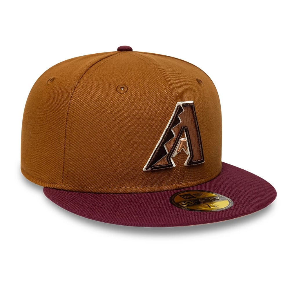 Arizona Diamondbacks MLB Mocha Mousse Dark Beige 59FIFTY Fitted Cap-zelvios