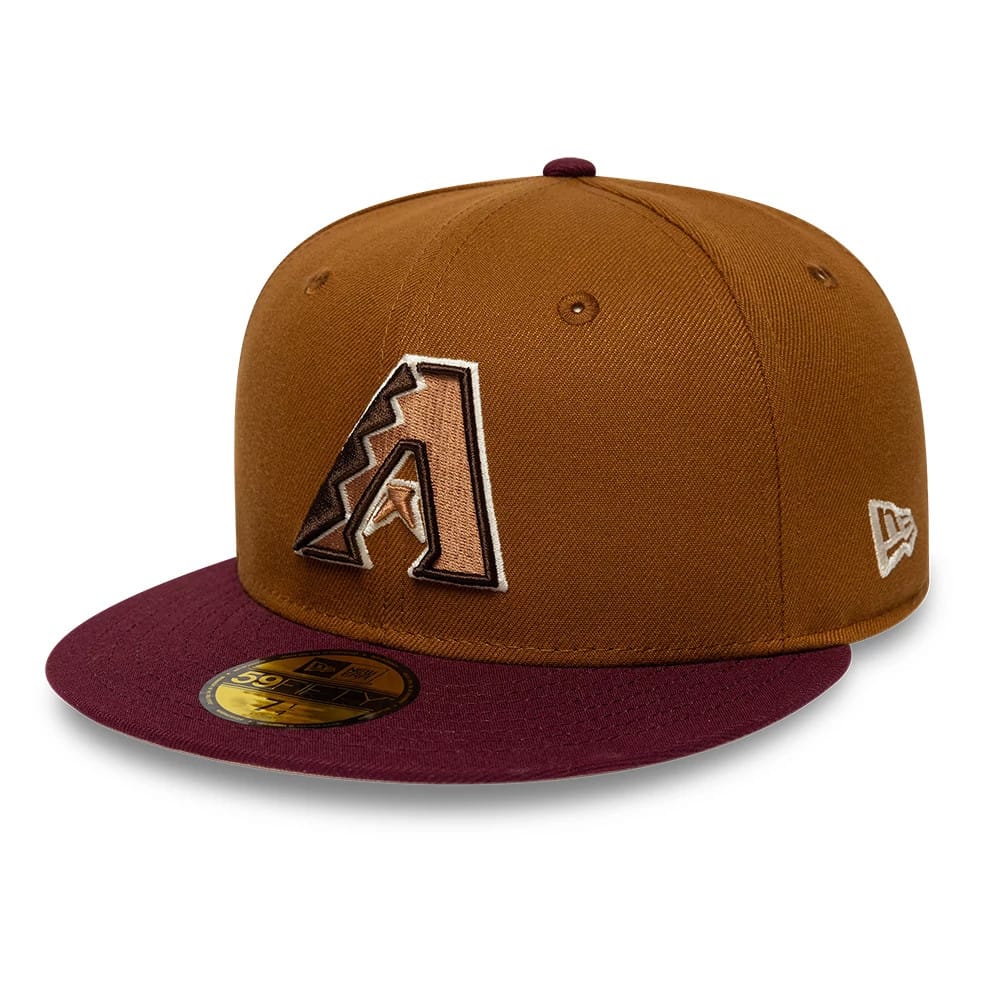 Arizona Diamondbacks MLB Mocha Mousse Dark Beige 59FIFTY Fitted Cap-zelvios