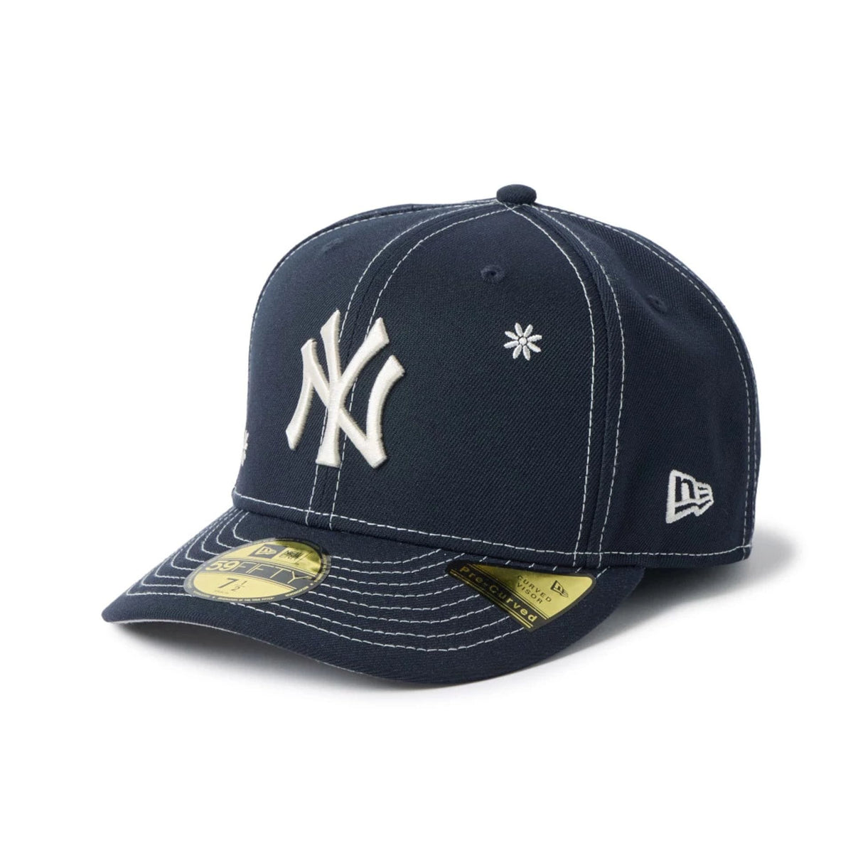 New York Yankees MLB Floral Navy 59FIFTY Fitted Cap-zelvios