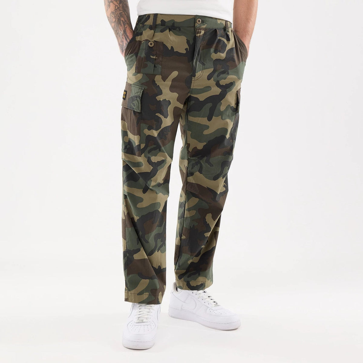 New Era Originators Woodland Camo Cargo Trousers-zelvios