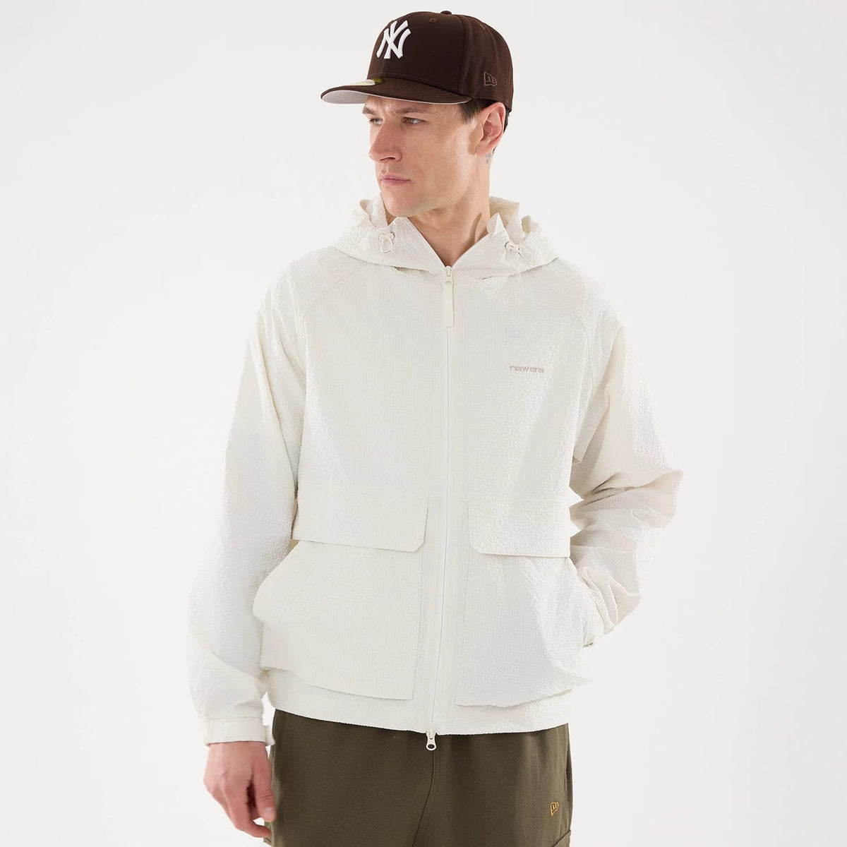 New Era Black Label Open White Jacket-zelvios
