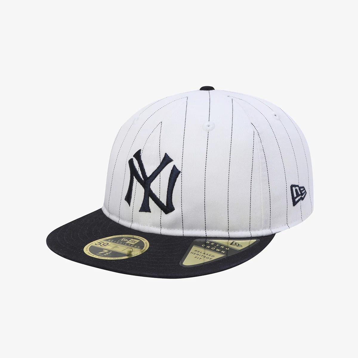 New York Yankees MLB 59FIFTY Day White Retro Crown 59FIFTY Fitted Cap-zelvios
