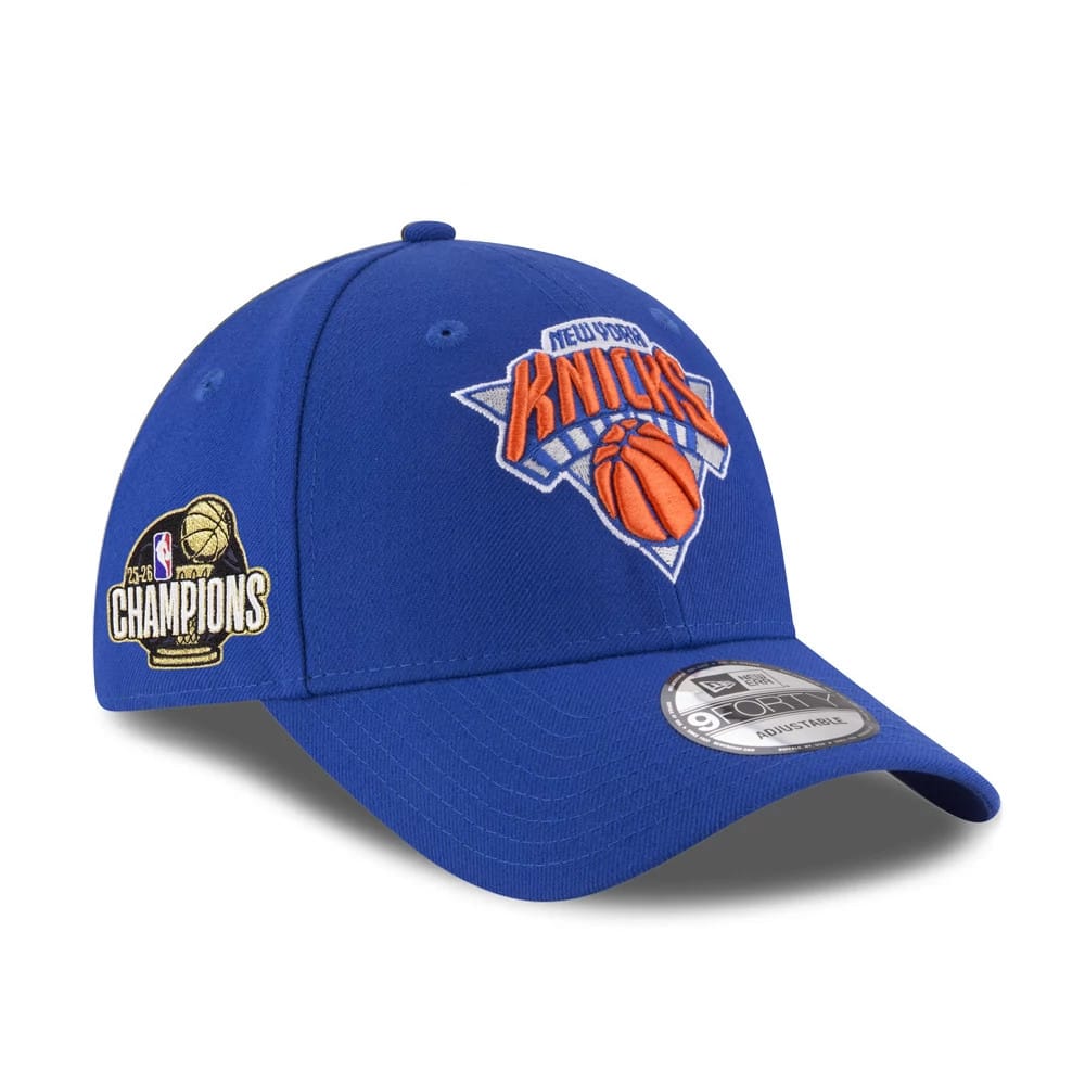 NBA Finals Champions 2026 New York Knicks Blue 9FORTY Adjustable Cap-zelvios