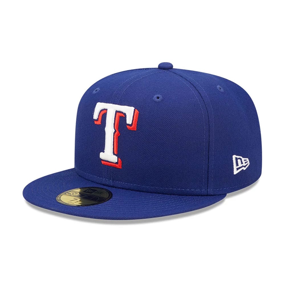 MLB Authentic On Field Texas Rangers Blue 59FIFTY Fitted Cap-zelvios
