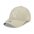 New York Yankees Womens League Essential Light Beige 9FORTY Adjustable Cap-zelvios