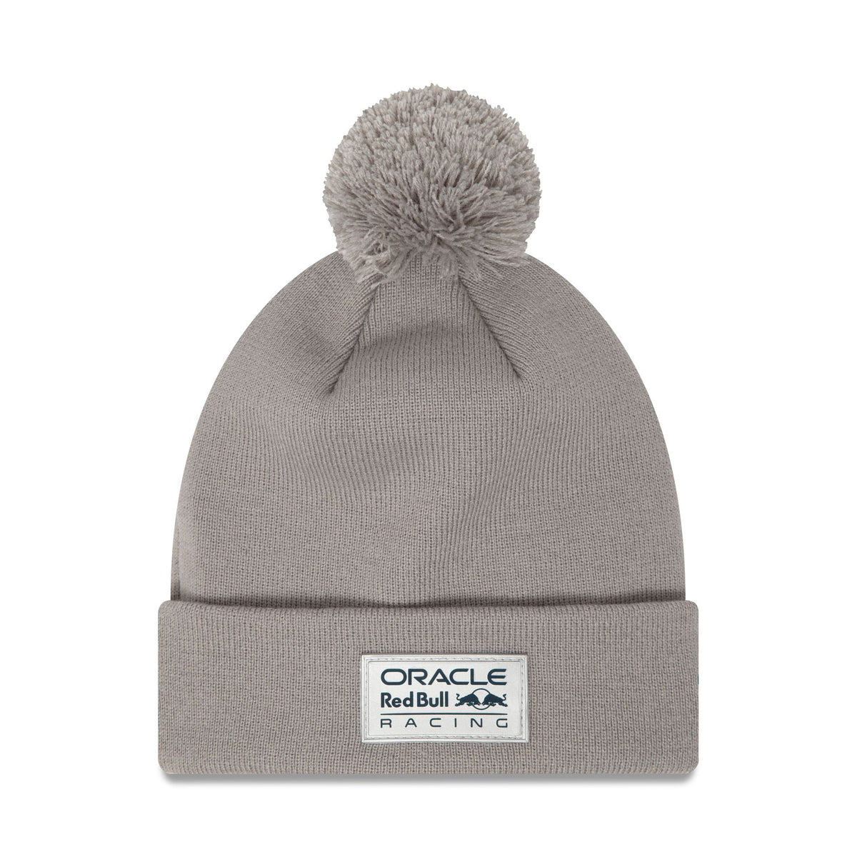 Red Bull Team Grey Bobble Knit Grey Beanie Hat-zelvios
