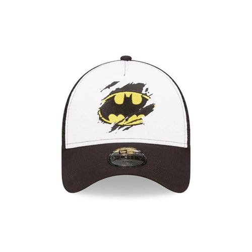 Child DC Batman White 9FORTY A-Frame Trucker Adjustable Cap-kentox