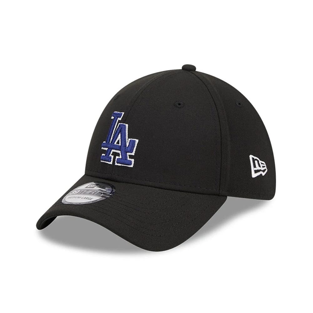 LA Dodgers MLB Evergreen Black 39THIRTY Stretch Fit Cap-zelvios