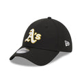 Athletics MLB Evergreen Black 39THIRTY Stretch Fit Cap-zelvios
