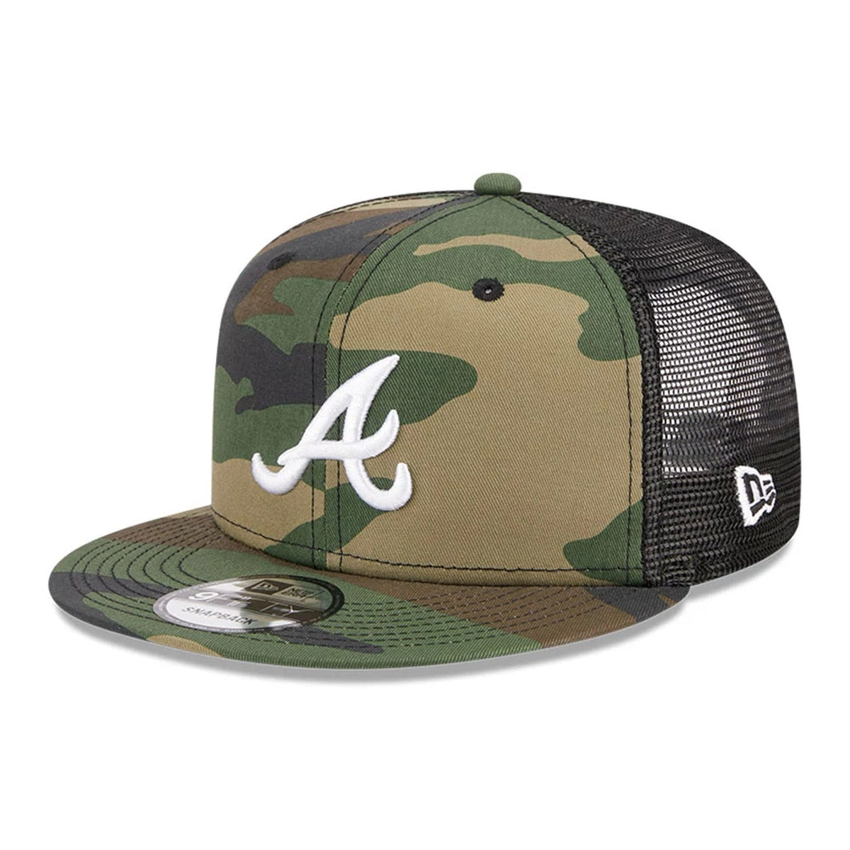 Atlanta Braves MLB Evergreen Camo 9FIFTY Trucker Adjustable Cap-zelvios