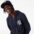 New York Yankees MLB Essential Navy Full Zip Hoodie-zelvios