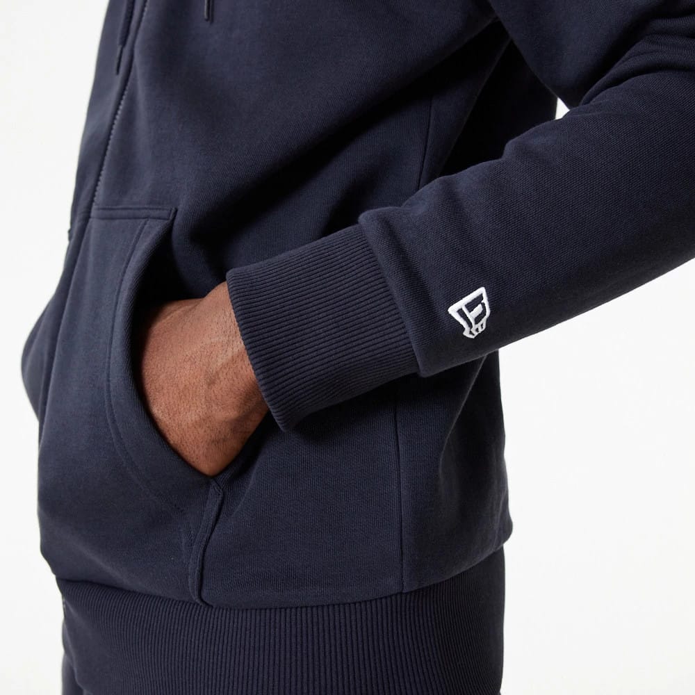 New York Yankees MLB Essential Navy Full Zip Hoodie-zelvios