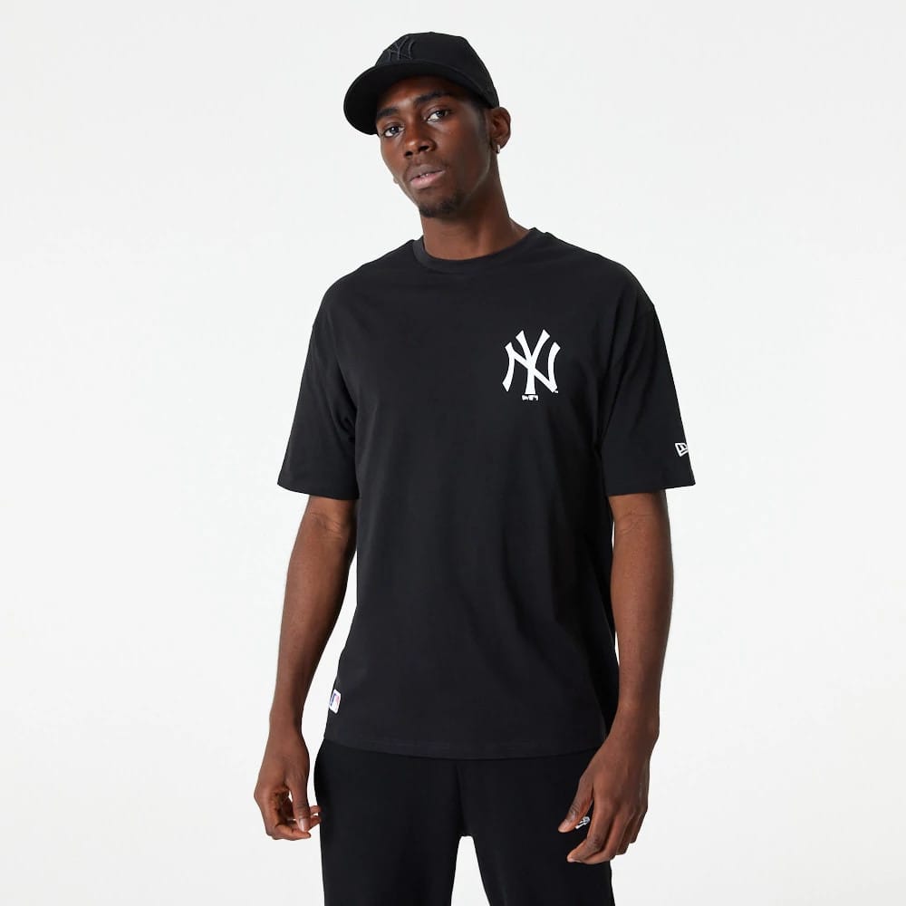 New York Yankees MLB Essential Black Oversized T-Shirt-zelvios