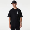 LA Dodgers MLB Essential Black Oversized T-Shirt-zelvios