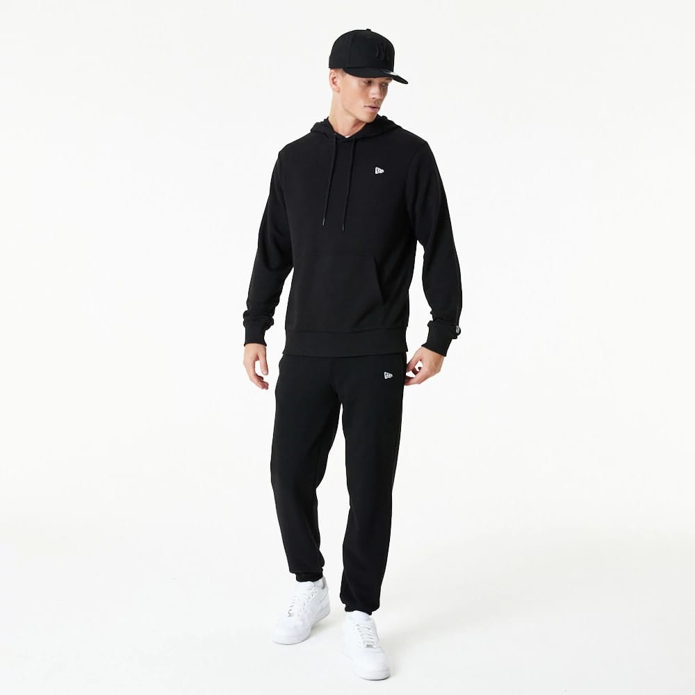 New Era Essential Black Pullover Hoodie-zelvios