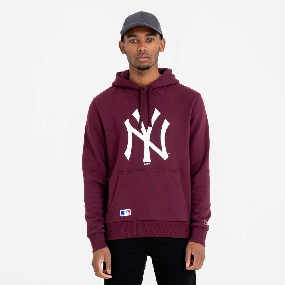 New York Yankees MLB Regular Dark Purple Pullover Hoodie-zelvios