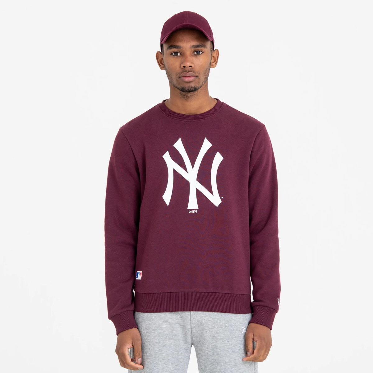 New York Yankees MLB Regular Dark Purple Crew Neck Sweatshirt-zelvios