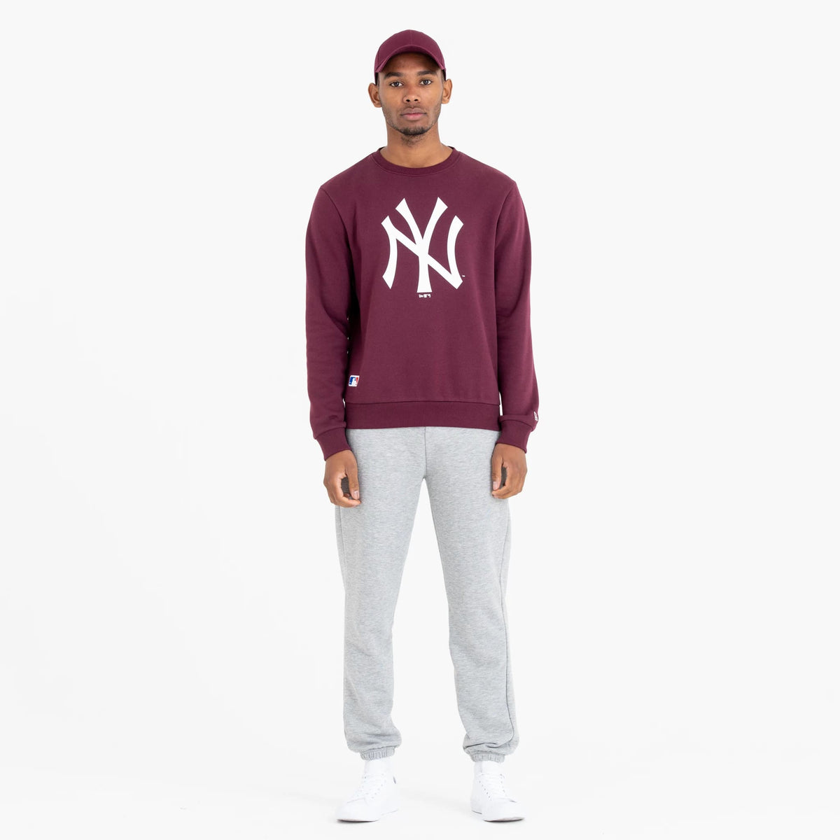 New York Yankees MLB Regular Dark Purple Crew Neck Sweatshirt-zelvios